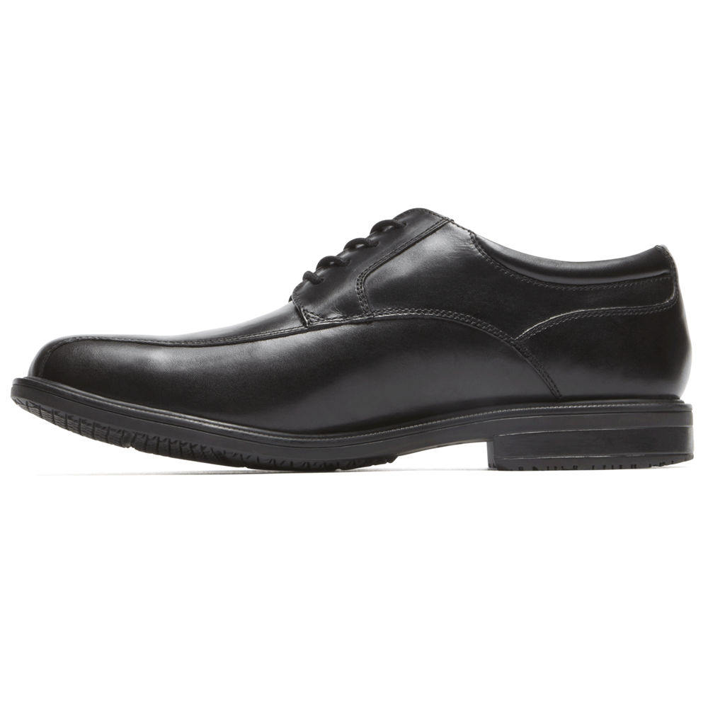 Oxfords Rockport Hombre Mexico - Essential Details Ii Bike Toe Negros - LQXID6370